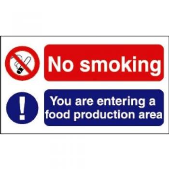 Vogue No Smoking Sign for Food Areas