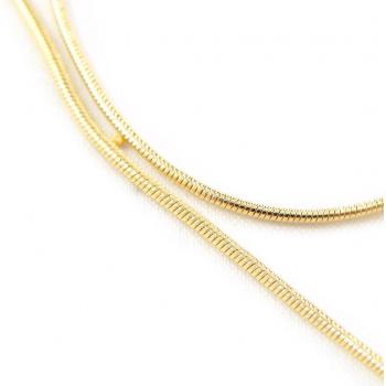 Catena Oro Serpente 1 mm – Les Trésors De Lily [H0397]