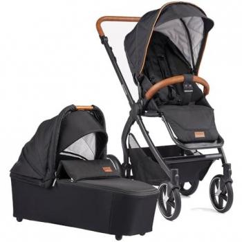 Poussette GESSLEIN FX4 Soft+ Style noir avec nacelle C3