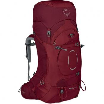 Osprey Mochila Ariel con capacidad de 65 litros para adulto, diseñada para mujer y disponible en colores rojo y negro