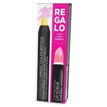 Camaleon Magic Colourstick Amarillo + Lip Scrub Fresa