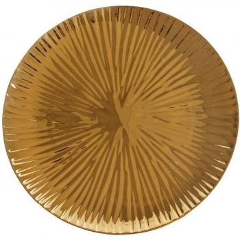 Nordic Style Gilded Ceramic Plate