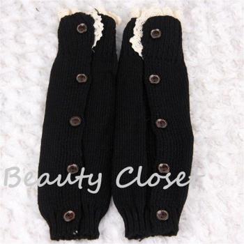 Pink Crochet Leg Warmers for Girls