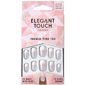 Elegant Touch French Nails Pink 103 Medium Square