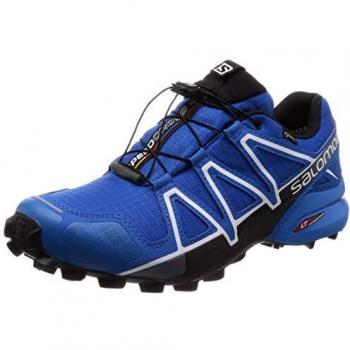 Men’s Salomon Speedcross 4 GTX Waterproof Trail Runners – Blue Sky Diver Indigo Black, UK 11