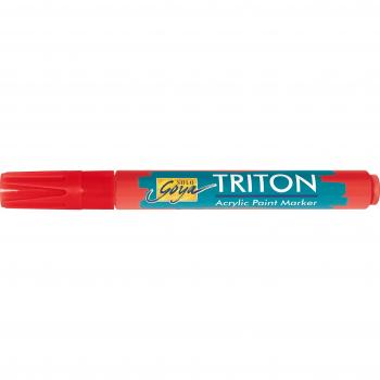 KREUL Triton Acrylmarker kirschrot, Keilspitze, 1-4 mm, wasserbasiert