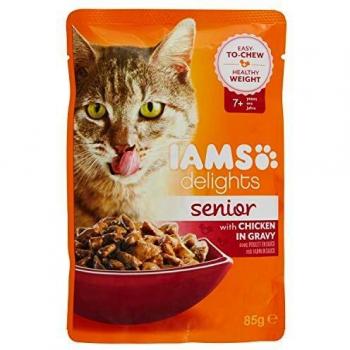 IAMS Comida Húmeda para Gato Senior Salsa de Pollo 85 g