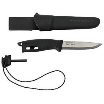 Coltello Morakniv Companion con Fodero in Polimero Nero
