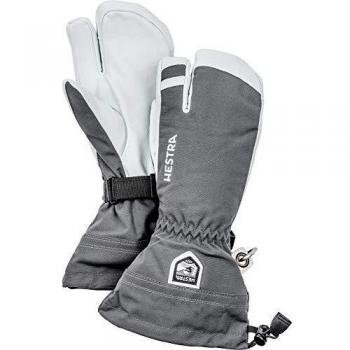Hestra Heli 3-Finger Handschuhe, grau, Größe 8