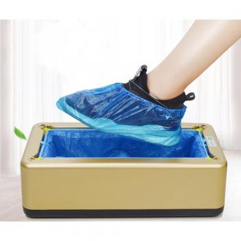 Stable Performance Disposable Shoe Covers Plastic Thick 100 pcs Blue for Shoe Cover Dispenser
