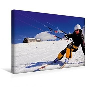 Gipfelglück Leinwandbild – Snowkiting-Edition 45×30 cm