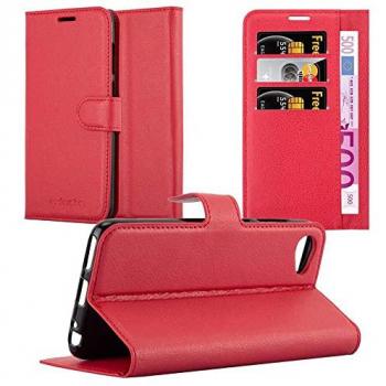 Funda Estilo Libro HTC Desire 12 en Rojo Carmín