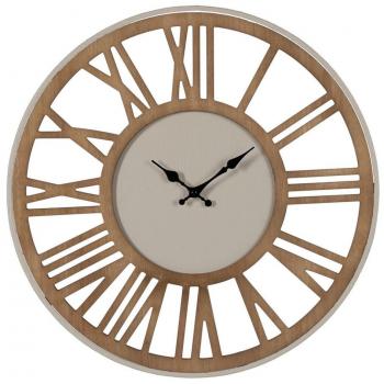 Reloj de Pared de Estilo Rústico en Hierro y Madera