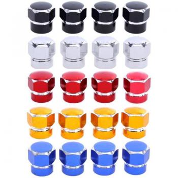 Hexagonal Aluminum Tire Valve Caps