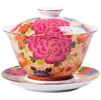 Tazón Pintado a Mano para Puer Pu'er