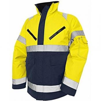 Krähe Blaklader Winterjacke High Vis, gelb marine, XXS