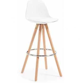 Tabourets de bar Stag blanc – pack de 2