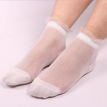 Thin Glittery Ankle Hosiery