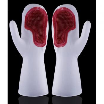 Guantes de Cocina de Silicona, Mágicos para Lavar Platos, Aislamiento Térmico