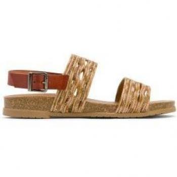 Sandalias de mujer Porronet sandalias planas 3019 mujer cuero marrón