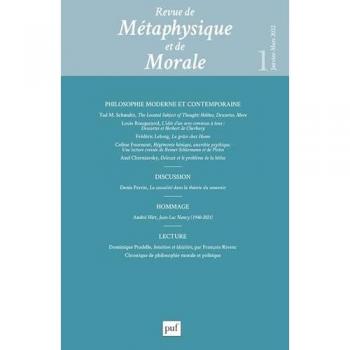 Revue de metaphysique et morale, 2022-1