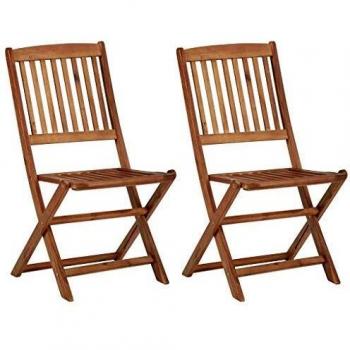 Sillas de Acacia Plegables para Jardín