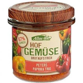 Allos Hofgemüse Brotaufstrich mit dreierlei Paprika