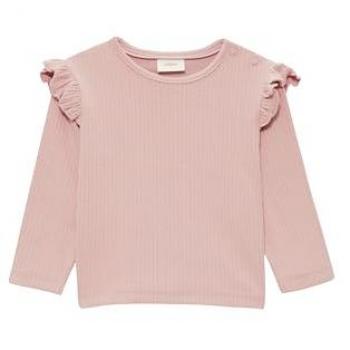 S.Oliver Kids Longsleeve Shirt mit Rippkragen und Rüschen