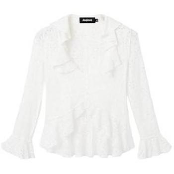 Blouse en dentelle blanche Desigual