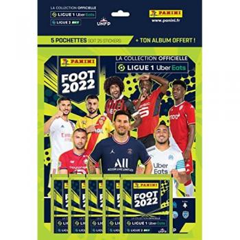 Adesivi Calcio Ligue 1 2021-22 Confezione Da 5 + Album Omaggio