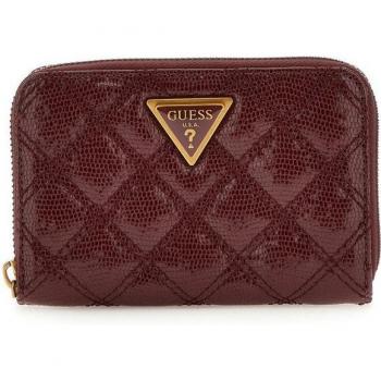 Porte-monnaie GUESS Rouge Bordeaux – Giully Zip Around Wallet M (Code 278788)