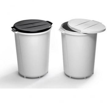 40L Durable Avfallstunna Svart