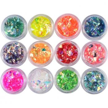 Cajas de manicura adhesivas con diseño punteado