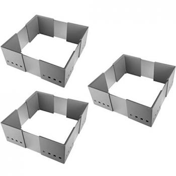 CuisioFlex 3 Stück Organisationsrahmen Aluminiumgrau/Weiß