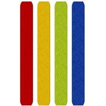 MediaRange Klettband-Streifen, 16 x 215 mm, bunt, 5er Set