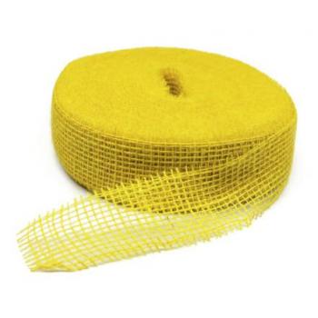 Tischdeko Juteband Gelb 5cm