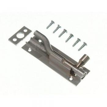 Chrome Finish Door Barrel Slide Bolt with 3 CRANKED Offset (Pack of 10)