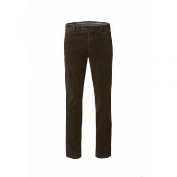 MEYER ACTIVE Herren-Chinos, Gr. 29, braun, 98 % Baumwolle/2 % Elasthan – Unifarben, regular fit, knöchelfrei