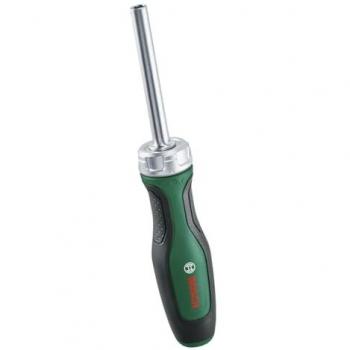 Tournevis à clic Bosch 36 Nm, mécanisme à 36 dents, embout magnétique, poignée SoftGrip