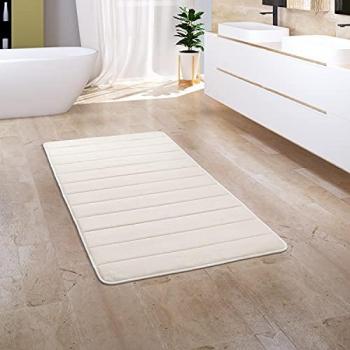 Tappeto Bagno 60x100 cm, Crema