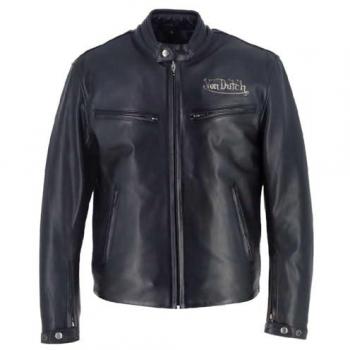 Giacca di pelle Black Moto Helstons L