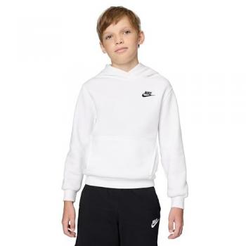 Felpa Nike Club Fleece Negri e Bianchi