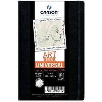 Cuaderno Artístico 112 hojas, papel Crob’Art, tapa negra