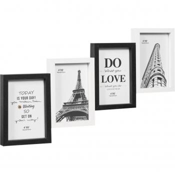 Corniche photo MDF mosaïque – 4 clichés 10×15 cm