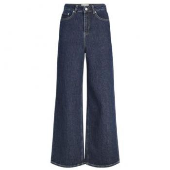 Pantalón vaquero amplio JJXX Tokyo azul oscuro con bolsillos contrastantes para mujer