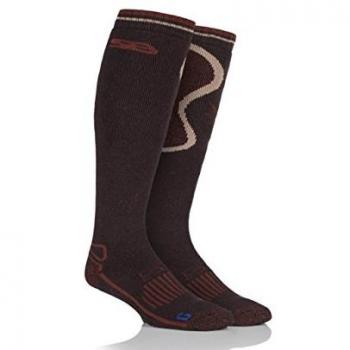 Long‑Blend Wool Country Socks – StormBloc BlueGuard Edition (Men’s Brown, 6‑11)
