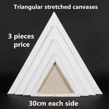 Lienzo Triangular 30 cm – Colección de 3 Figuras