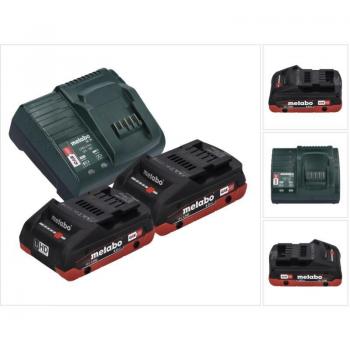 Metabo Combo 2 Baterías LiHD 18V 4,0 Ah con Cargador SC 30