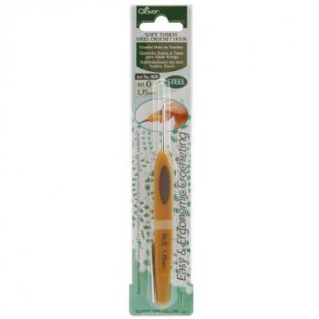 Crochet Ergo‑Clover Acier 1,75 mm – Manche Confort