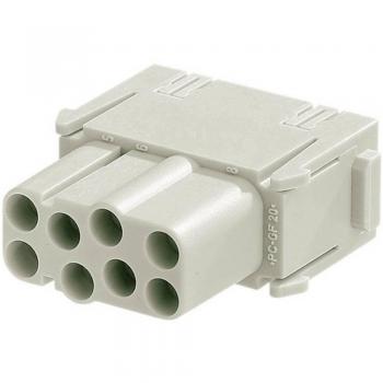 Harting 09 14 008 3101 Han® C-Modul 8 + PE Crimp Female Socket